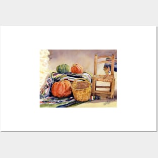 Still Life With Pumpkins Posters and Art